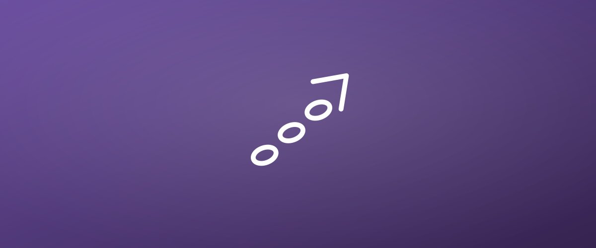 A line icon of footprints leading toward an arrow, representing progress in your money mindset