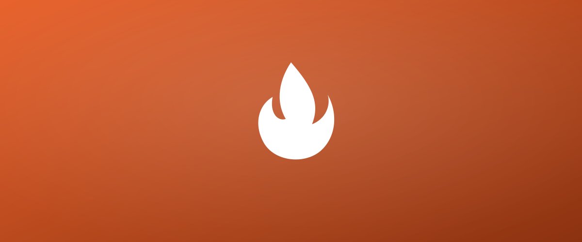 A line icon of a flame, representing building consistent saving habits